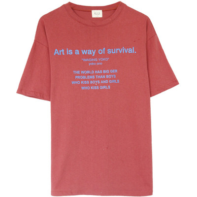 Γυναικείο χιτώνα σε τρία χρώματα με επιγραφή