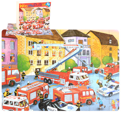 Пъзел от дърво за деца с 84 части