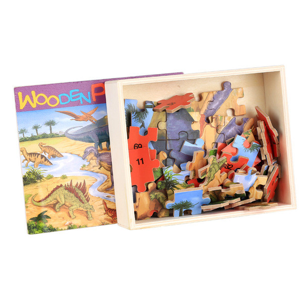 Пъзел от дърво за деца с 84 части