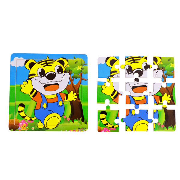 9 darabos fa puzzle gyerekeknek