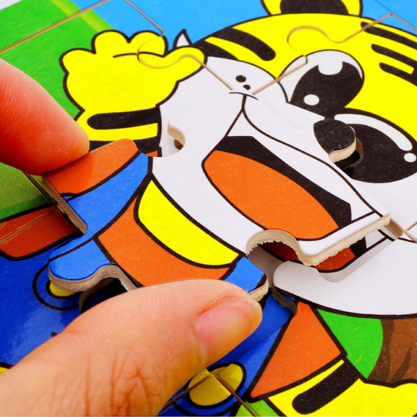 9 darabos fa puzzle gyerekeknek