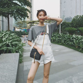 Salopeta de dama in trei culori