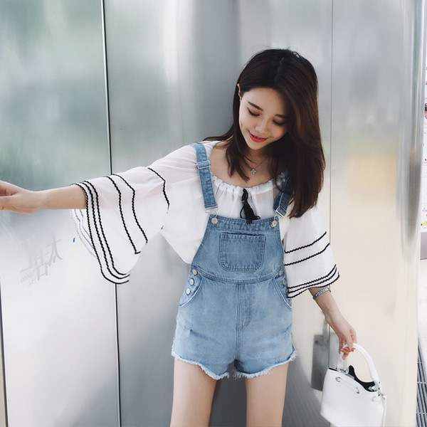 Salopeta de dama in trei culori