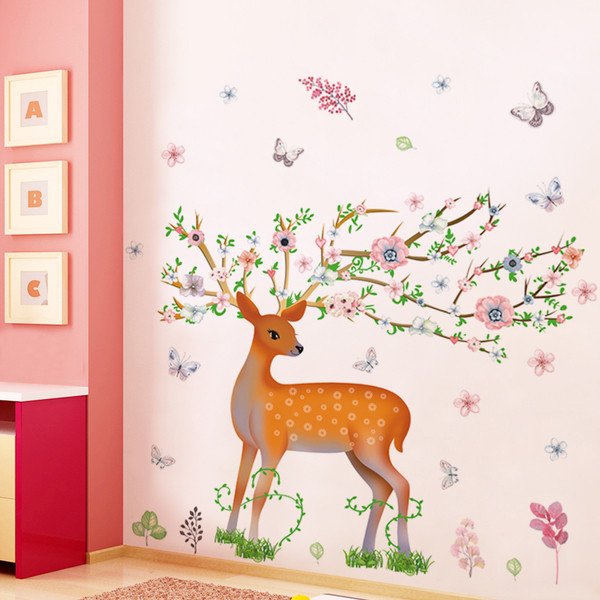 Autocolant de perete - Cerb de pădure