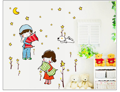 Autocolant pentru copii pentru toate suprafețele - Noapte bună