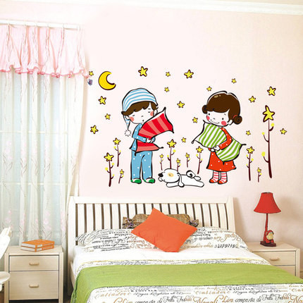 Autocolant pentru copii pentru toate suprafețele - Noapte bună
