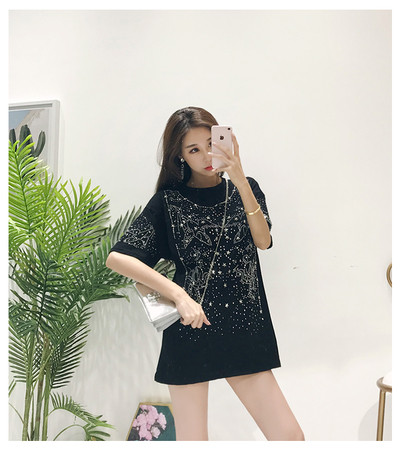 Rochie de dama in alb si negru