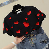 Γυναικείο μπλουζάκι με καρδιά