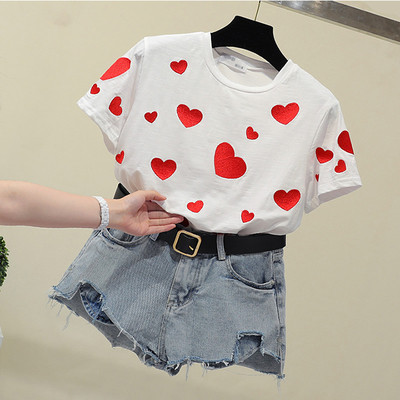 Γυναικείο μπλουζάκι με καρδιά