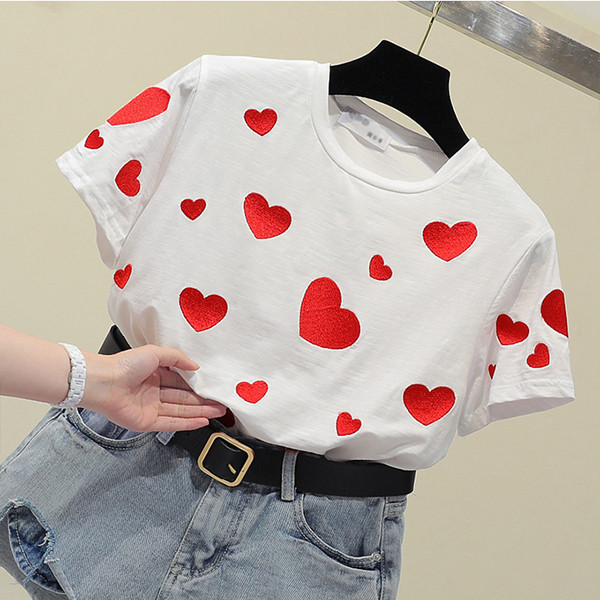 Γυναικείο μπλουζάκι με καρδιά