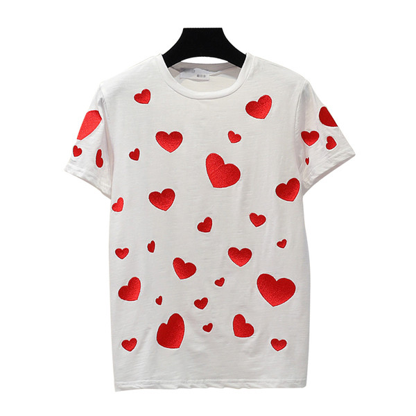 Γυναικείο μπλουζάκι με καρδιά