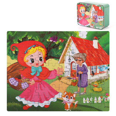 Puzzle din lemn pentru copii din 100 de elemente