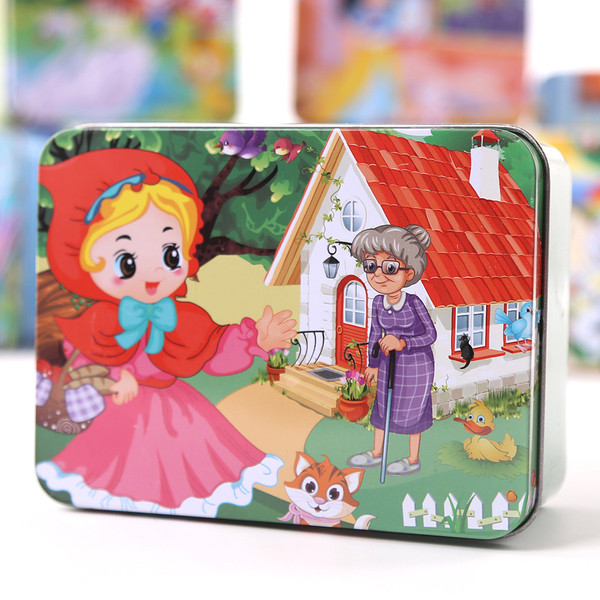 Puzzle din lemn pentru copii din 100 de elemente