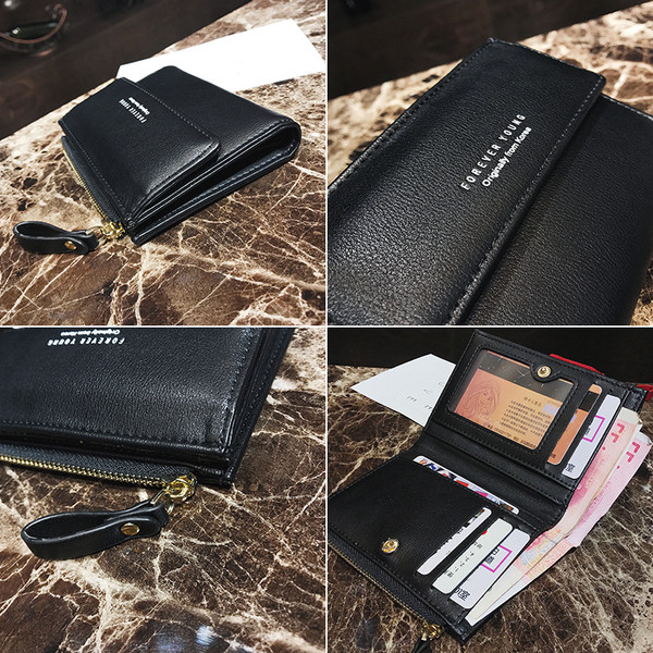 Γυναικείο πορτοφόλι με επιγραφή σε τέσσερα χρώματα