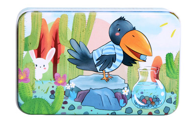 Ξύλινο παιδικό παζλ από 20 κομμάτια και με μεταλλικό κουτί