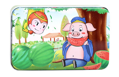 Ξύλινο παιδικό παζλ από 20 κομμάτια και με μεταλλικό κουτί