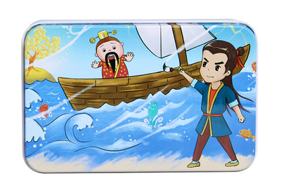 Ξύλινο παιδικό παζλ από 20 κομμάτια και με μεταλλικό κουτί