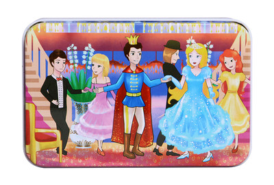 Ξύλινο παιδικό παζλ από 20 κομμάτια και με μεταλλικό κουτί