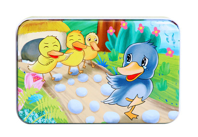 Ξύλινο παιδικό παζλ από 20 κομμάτια και με μεταλλικό κουτί