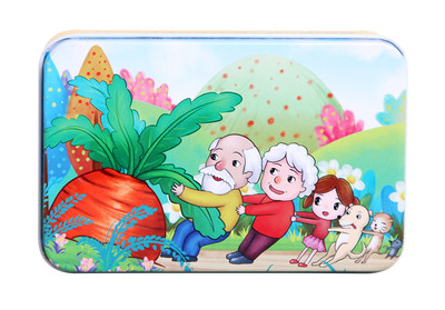 Ξύλινο παιδικό παζλ από 20 κομμάτια και με μεταλλικό κουτί