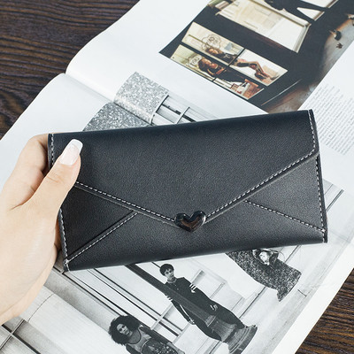 Γυναικείο μακρύ πορτοφόλι σε διάφορα χρώματα