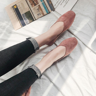 Mocasini de dama din piele intoarsa in mai multe culori