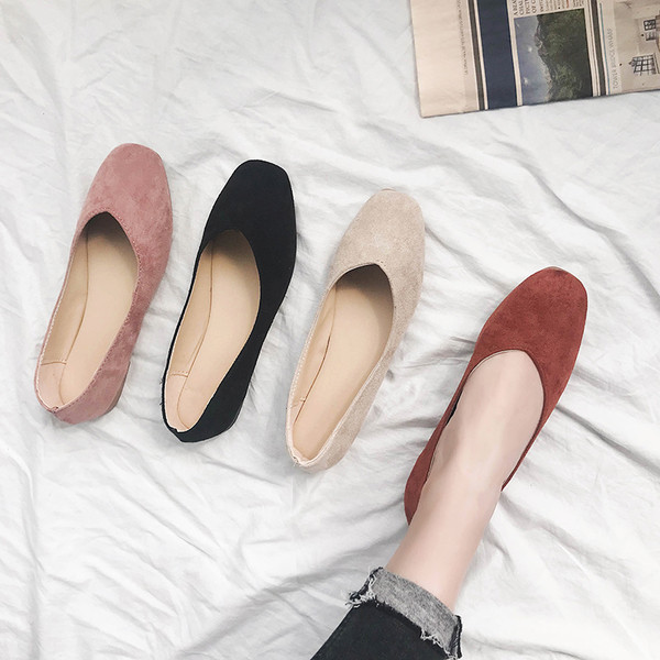 Mocasini de dama din piele intoarsa in mai multe culori