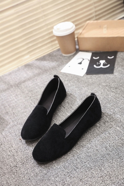 Mocasini de dama din piele intoarsa in trei culori