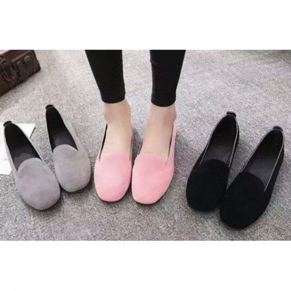 Mocasini de dama din piele intoarsa in trei culori