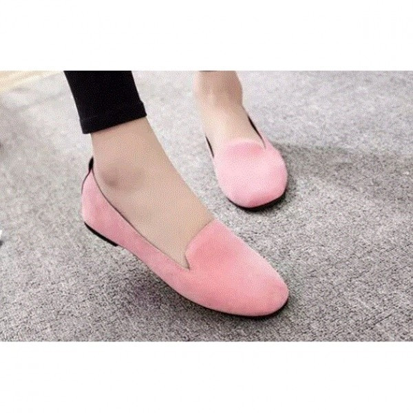 Mocasini de dama din piele intoarsa in trei culori