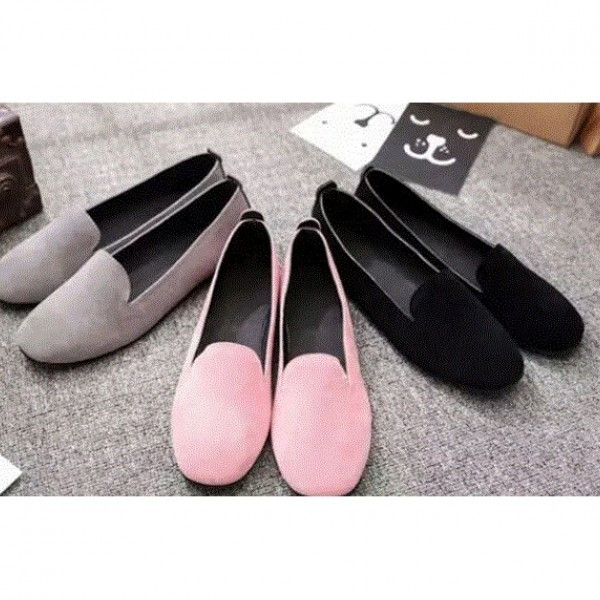 Mocasini de dama din piele intoarsa in trei culori