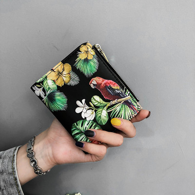 Γυναικείο μικρό πορτοφόλι με floral μοτίβα