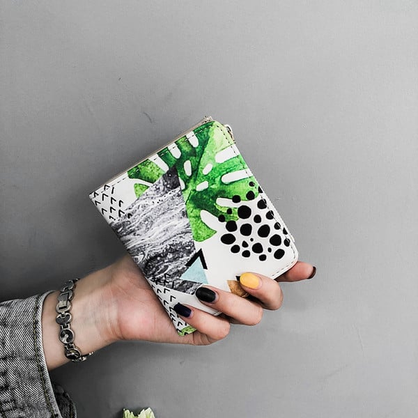 Portofel mic de dama cu motive florale