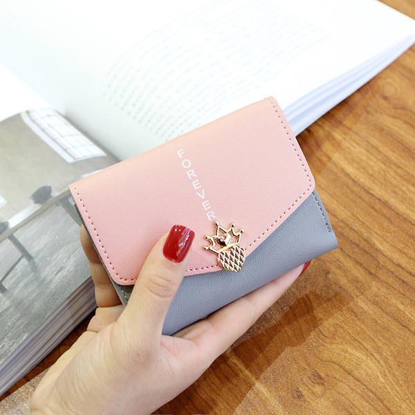 Portofel mic de dama cu decor in diferite culori