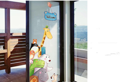 Αυτοκόλλητο με διάφορα ζώα