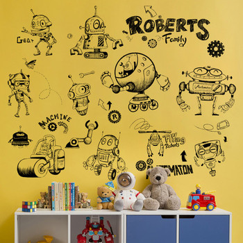 Детски стикери - Роботи