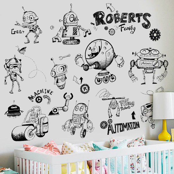 Αυτοκόλλητα Kids - Ρομπότ