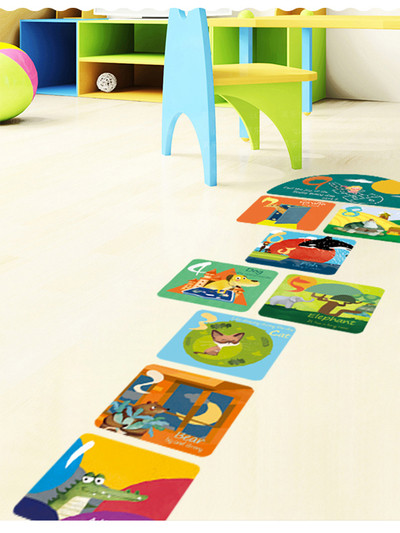 Детски стикер игра за всякакви повърхности Хоп-скок