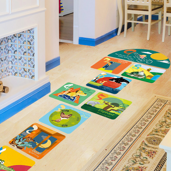 Детски стикер игра за всякакви повърхности Хоп-скок