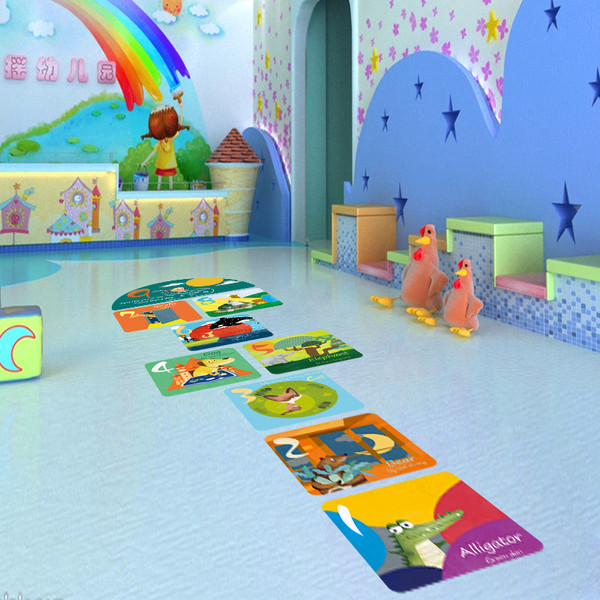 Детски стикер игра за всякакви повърхности Хоп-скок