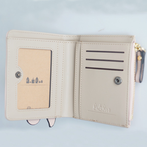 Portofel mic pentru femei de zi cu zi cu broderie în patru culori