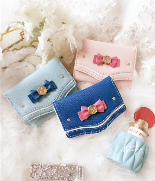 Portofel mic de dama cu panglica in diferite culori