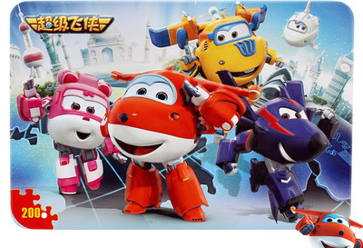 Детски пъзел с анимация от 200 части с метална кутия