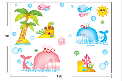 Autocolante colorate pentru camera copiilor