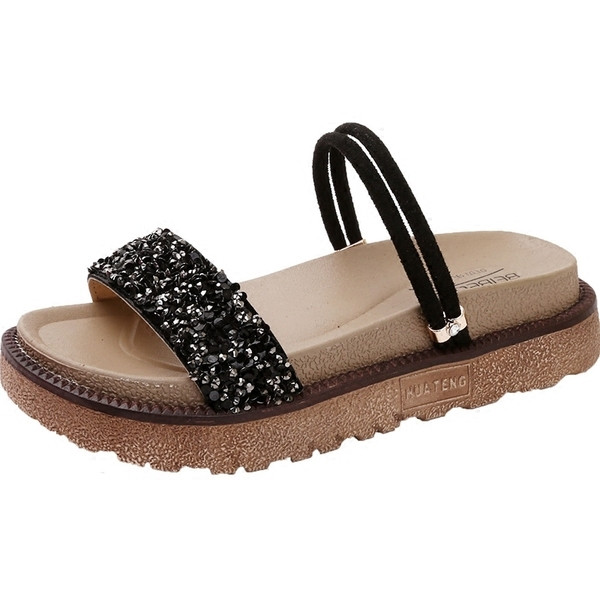 Papuci casual dama tip sandale in doua culori