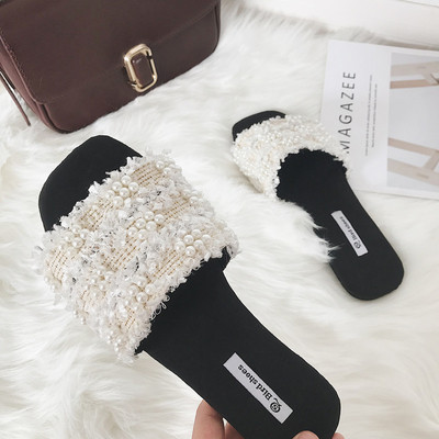 Γυναικείες καθημερινές παντόφλες με πέτρες σε τρία χρώματα