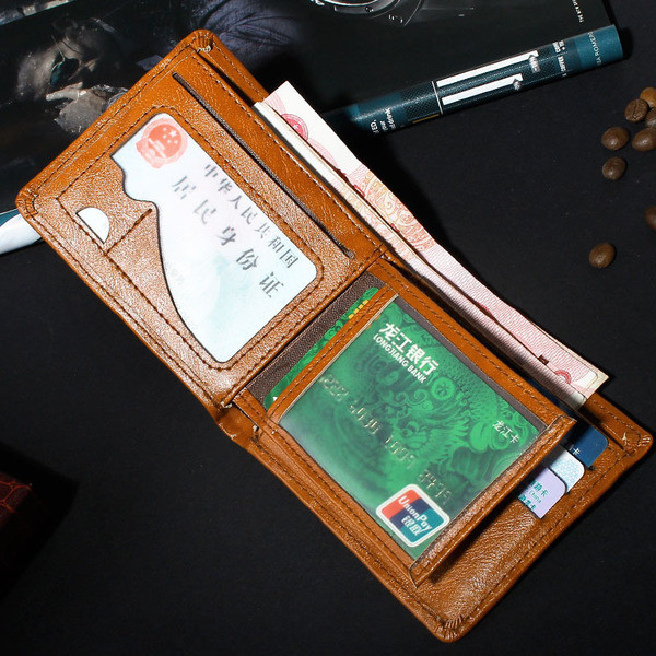 Модерен мъжки малък портфейл 