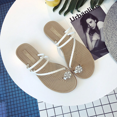 Γυναικείες καθημερινές παντόφλες με πέτρες σε διάφορα χρώματα