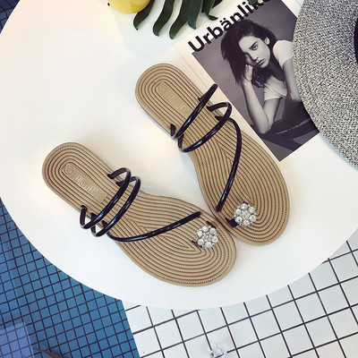 Γυναικείες καθημερινές παντόφλες με πέτρες σε διάφορα χρώματα