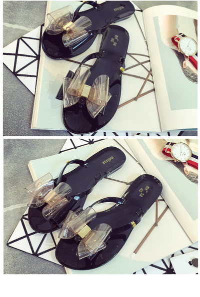 Γυναικείες  παντόφλες με κορδέλα σε τρία χρώματα